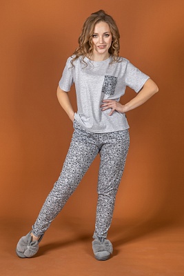 Пижама Люкс ( брюки с манжетом) 3-995